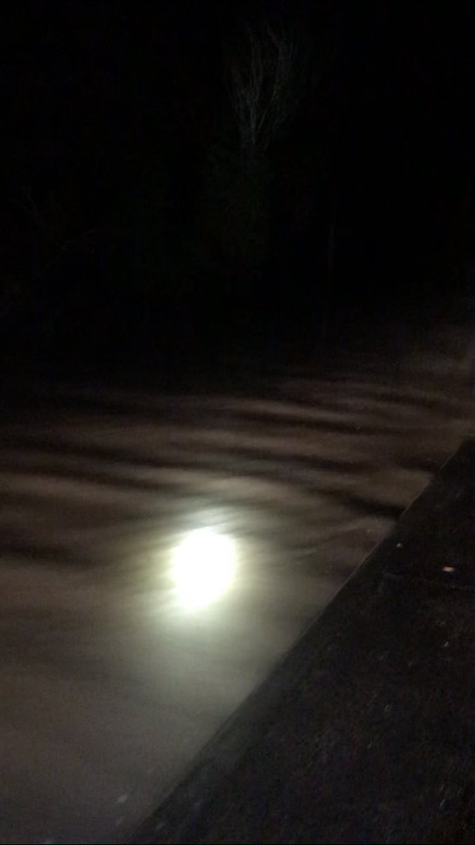999Control's tweet photo. Tad moist out there! The second picture is the road we were supposed to be going down, taken from the pavement....#floods #SendAnArk #ambulance #999family #reflections https://t.co/udGOQSswq8