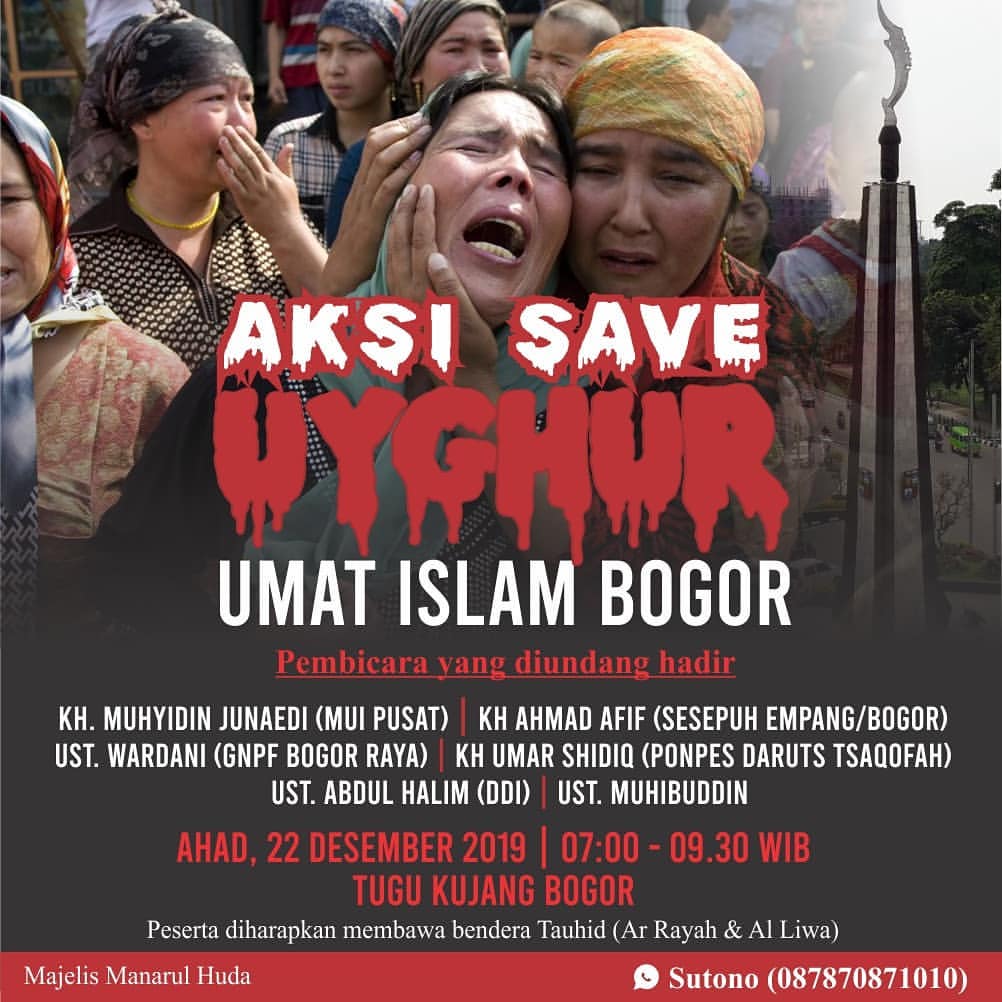 #SaveUyghurMoslem 
#WeStandWithUyghur
#Bogor