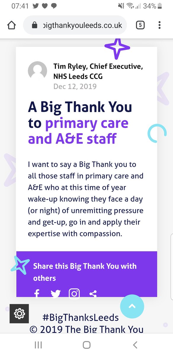 Leeds Health and Care Partnership (@leedshcp) on Twitter photo Our Chief Executive <a href="/timryley1/">Tim Ryley (He/him)</a> shares his thank you message to primary care and A&E staff for this festive period #BigThanksLeeds <a href="/LeedsLMC/">Leeds LMC</a> @DrStocko <a href="/LeedsHospitals/">Leeds Teaching Hospitals</a> <a href="/CPWYinfo/">CPWYinfo</a> <a href="/LeedsGp/">Leeds GP Confederation</a> @julianhartley1 <a href="/NikkiKF/">Dr Nikita Kanani (she/her)</a> <a href="/drgdubya/">George Winder</a> <a href="/sarleese/">Sarah Forbes</a> <a href="/BeingMo/">Dr Mohammed Sattar 🇬🇧🇵🇰🇵🇸</a> <a href="/SarahMcSorley1/">Sarah</a> bigthankyouleeds.co.uk/1760-2/ Our Chief Executive <a href="/timryley1/">Tim Ryley (He/him)</a> shares his thank you message to primary care and A&E staff for this festive period #BigThanksLeeds <a href="/LeedsLMC/">Leeds LMC</a> @DrStocko <a href="/LeedsHospitals/">Leeds Teaching Hospitals</a> <a href="/CPWYinfo/">CPWYinfo</a> <a href="/LeedsGp/">Leeds GP Confederation</a> @julianhartley1 <a href="/NikkiKF/">Dr Nikita Kanani (she/her)</a> <a href="/drgdubya/">George Winder</a> <a href="/sarleese/">Sarah Forbes</a> <a href="/BeingMo/">Dr Mohammed Sattar 🇬🇧🇵🇰🇵🇸</a> <a href="/SarahMcSorley1/">Sarah</a> bigthankyouleeds.co.uk/1760-2/