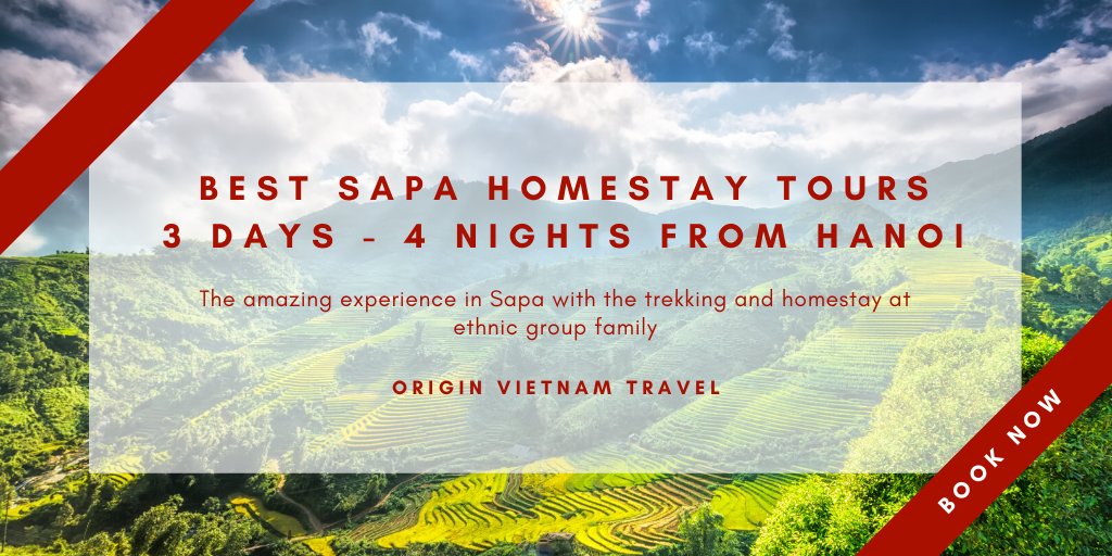 Originvietnam's tweet photo. Best Sapa Homestay Tours 3 Days - 4 Nights From Hanoi
Get the amazing experience in Sapa with the trekking and homestay at ethnic group family.
https://t.co/bv1IBgEtlE
#sapa #sapahomestay #3daystour #fromhanoi #originvietnam #origintravel https://t.co/ALU4V0egxW