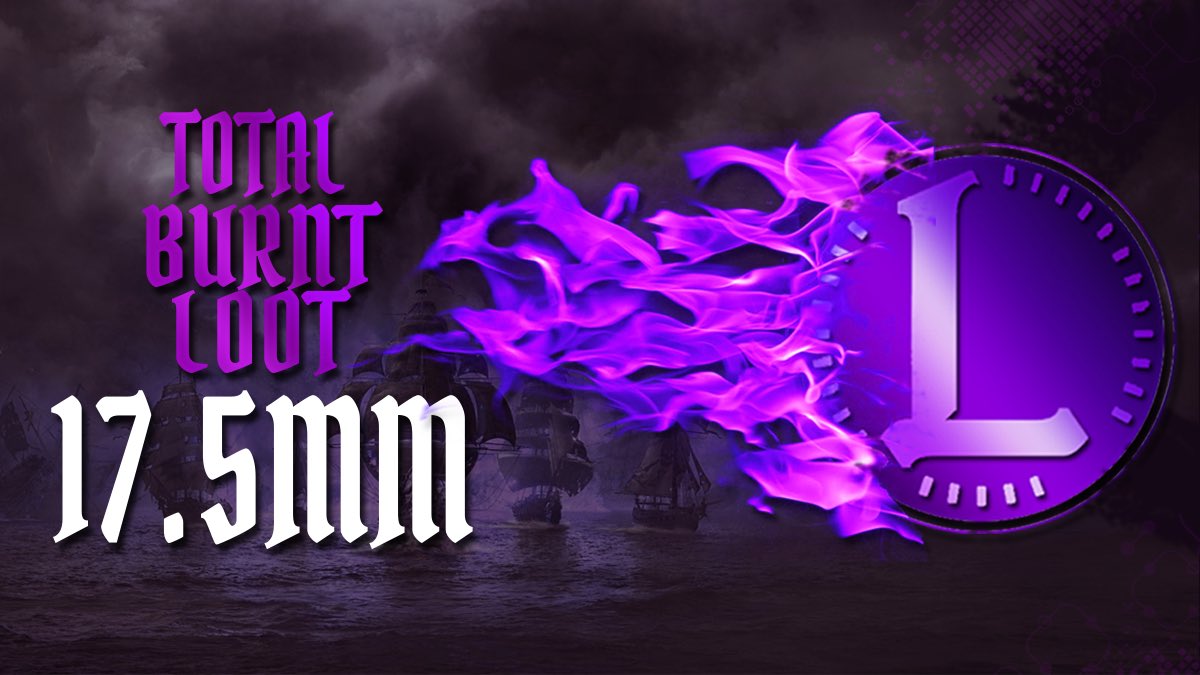 First week LOOT burn over 17.5MM! IPirates.io #iost #crypto