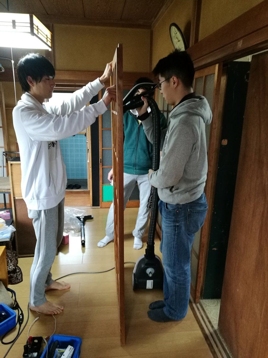 Albatross_1040's tweet photo. 宿舎をきれいにする会！ https://t.co/5vyis3Ashu