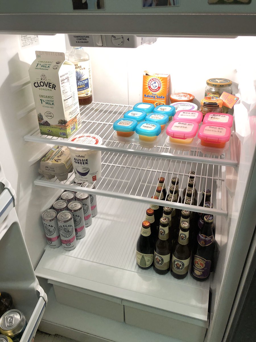 pierceb's tweet image. New parent refrigerator for the win!