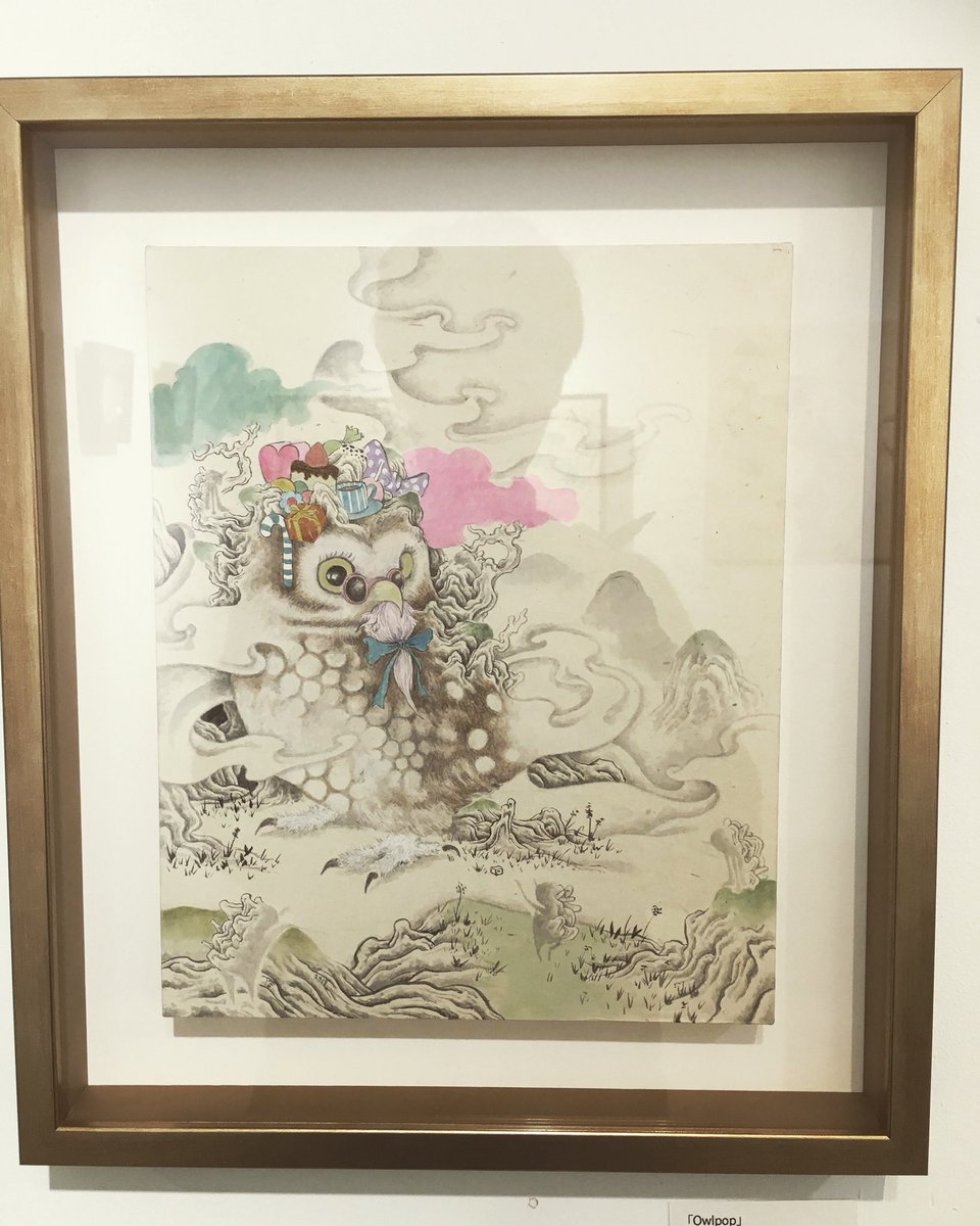 tosikazuhori's tweet photo. 個展に出してる新作ですー。
ポップなフクロウです。笑

在廊は今日がラストで個展は明日が最終日です。
今日は17時まで在廊してますー。
お待ちしてますー！

11:00〜19:00(土日17:00まで)
gekilin
大阪市北区西天満4-3-3 星光ビル4F 
 https://t.co/AdJpvPWXp2 #art  #exhibition #gekilin #gallery https://t.co/7ATM1UEgRj