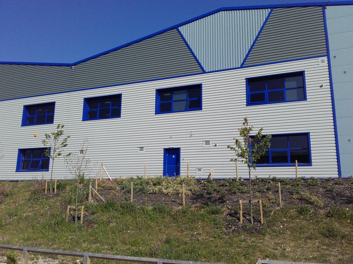 DonkinGroup's tweet photo. Here we formed &amp; weathered 6 no. openings to accommodate our clients new windows &amp; door complete with PPC aluminium powder coated finishing trims in the clients corporate colours. https://t.co/wE8Dm9LUvt