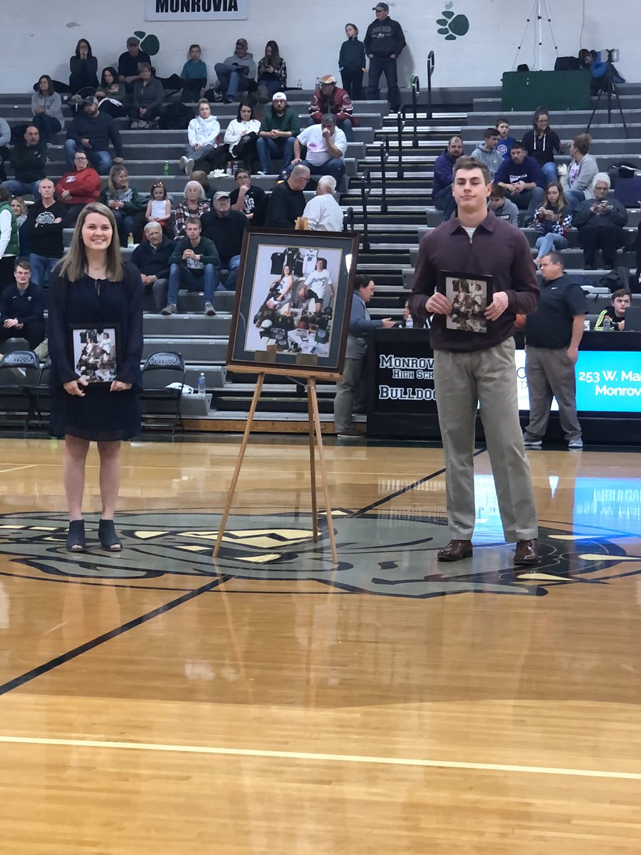 MonroviaSports's tweet image. Congratulations to the 2018-19 Monrovia High School Athletes of the year, Makayla Swafford &amp;amp; Patrick Danforth. Both were recognized tonight at halftime of the Boys Varsity Basketball game vs. Clay City. Their framed awards picture will be on display in the McCracken Gym Lobby.