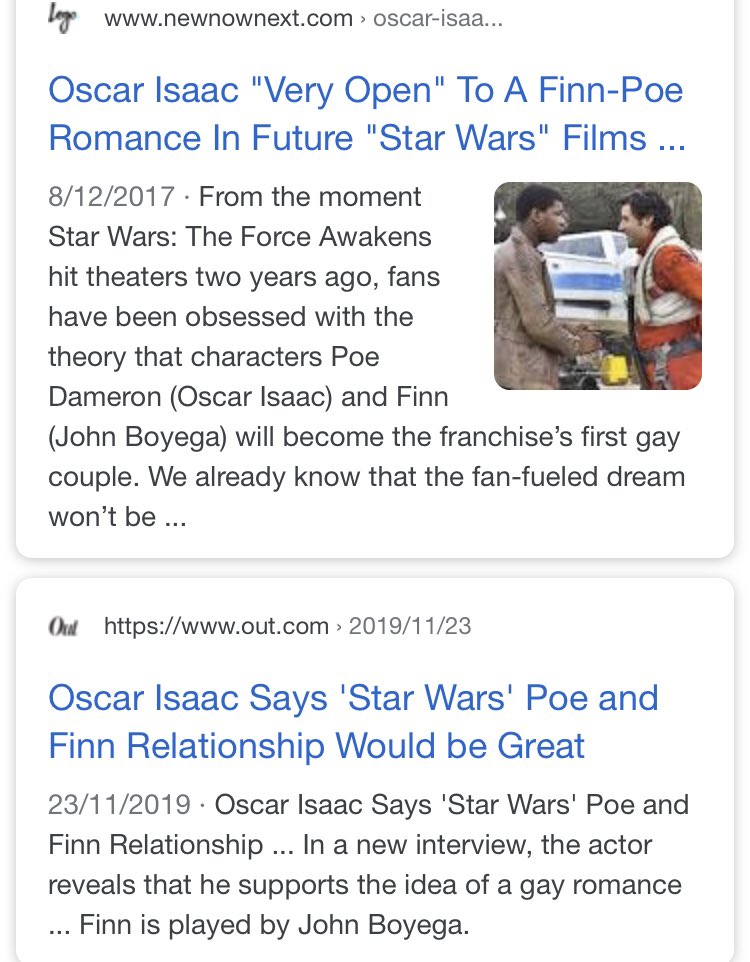 padmestrap's tweet photo. this man will not rest until poe and finn are given the romance they deserve https://t.co/aVJEURsjRj