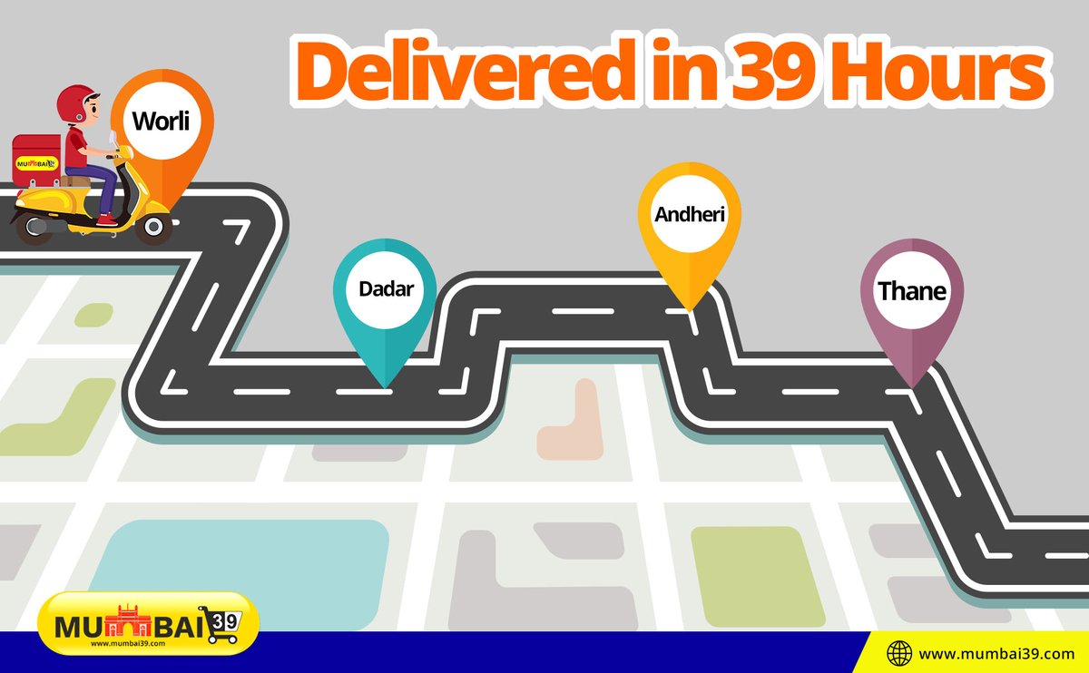 mumbai39's tweet photo. Customers appreciate fast and reliable delivery experience.
Today, Mumbai39 excited to introduce the convenience and assurance of Guaranteed Delivery in 39 hrs to customers in mumbai
#mumbai39 #mumbai #onlineshopping #shoponline https://t.co/Ja2LGmZno9