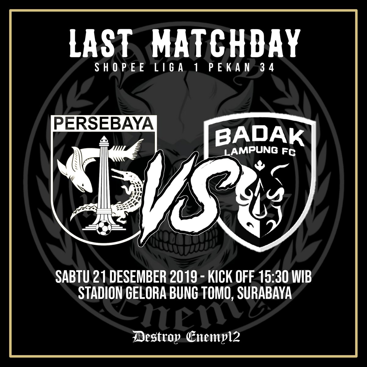 Destroyenemy27's tweet photo. Tuntaskan dan menangkan💚
_
#destroyenemy #wearebonek #kitapersebaya #wani https://t.co/ZwCqSSgsWS