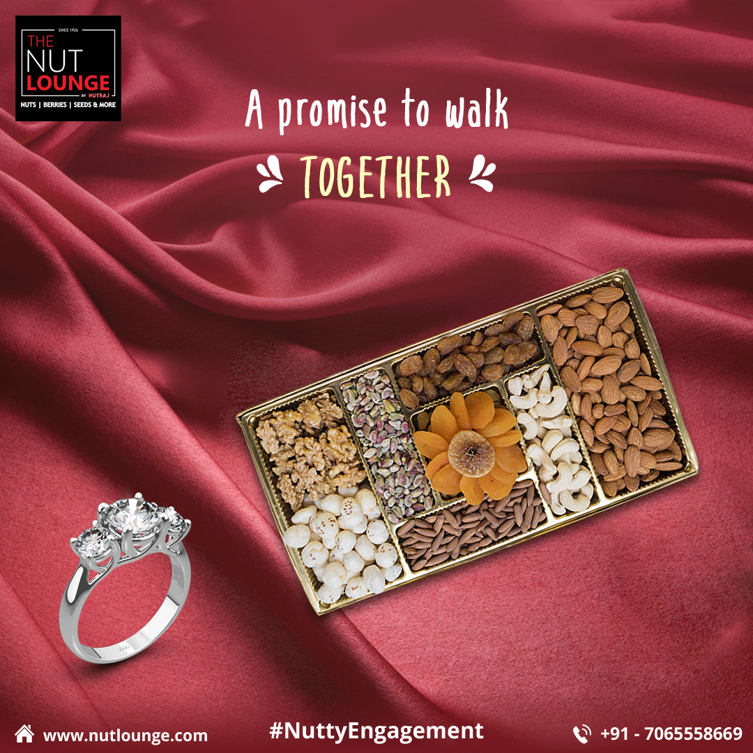 nut_lounge's tweet photo. A ring that makes couples cling
Share the boundless bond of bliss with The Nut Lounge's gift packs
Buy now from our website https://t.co/HXK1mVm3eF or stores https://t.co/jGsQaDrR3S 
M: 7065558669 

#NutLounge #Nuts #Seeds #Engagement #RingCeremony #NuttyWedding #SaturdayVibes https://t.co/3Jvpw9zlHM