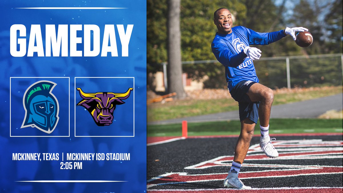 UWFFootball's tweet photo. It's gameday in McKinney. Going for @UWF's 10th national championship and the first in our history. 

📺 ESPNU
📻 https://t.co/WPi5Z4TwNx
📊 https://t.co/EibIz3h16T
🎟️ https://t.co/Ia0Pfmdz8Z
 
#GoArgos | #Arete https://t.co/cnUv6PTYPV