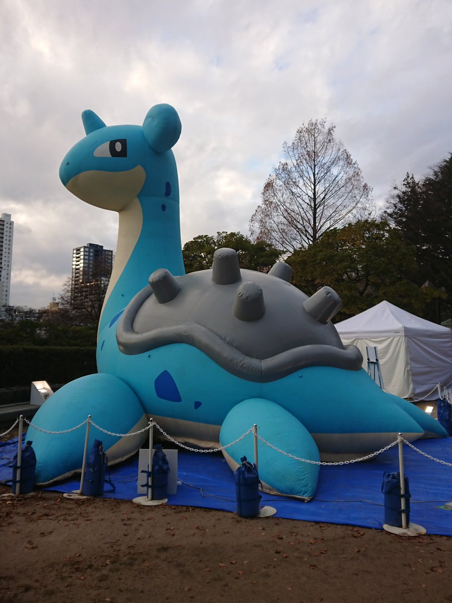 ラプラステーション A Twitteren 6mのキョダイ ラプラス バルーンの膨らまし始めのタイミングに丁度到着しました 実物より大きい ラプラスもかわいい みやぎ応援ポケモン