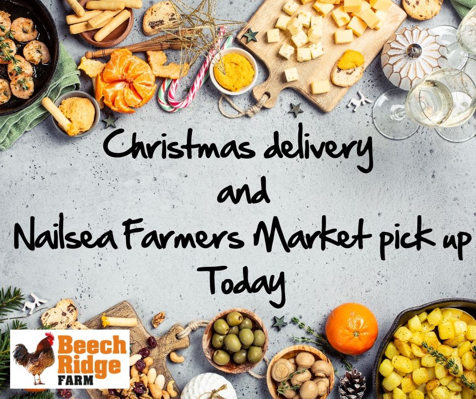 Christmas deliveries to your home today! and for those picking up from Nailsea Farmers Market, we'll see you there today! 🎄
.
.
.
#ChristmasDinner #ChristmasTurkey #BeechridgeFarm