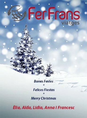 FerFransV's tweet photo. Bones Festes !!! #viajesferfrans #viatgesferfrans #sortidesespecials #salidasespeciales #sortidesengrup #salidasengrupo #likeforlike #Igualada #instatravel #viajesengrupo #viatgesengrup #vferfrans https://t.co/RNI65dy4Tg
