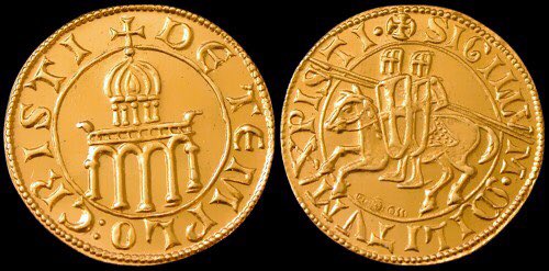 So Templars came up with a system recognized by historians as the WORLD’s FIRST BANKThe Templars worked out a system where Pilgrims can deposit their money in their home city, go to Jerusalem with a ‘LETTER OF CREDIT’ presents it & receives their money