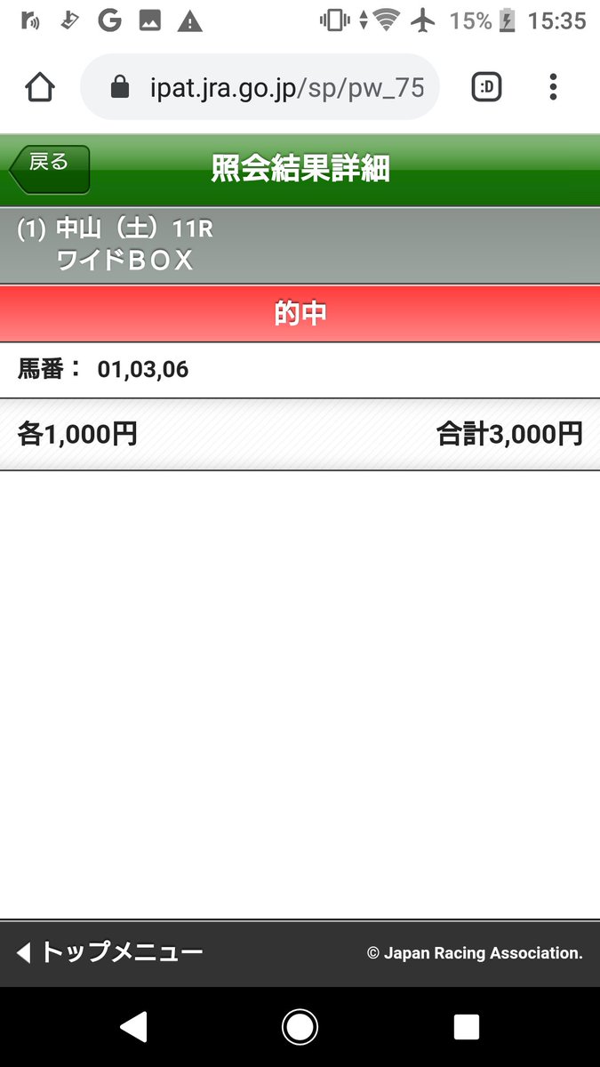 ワイの有馬記念、終わり()