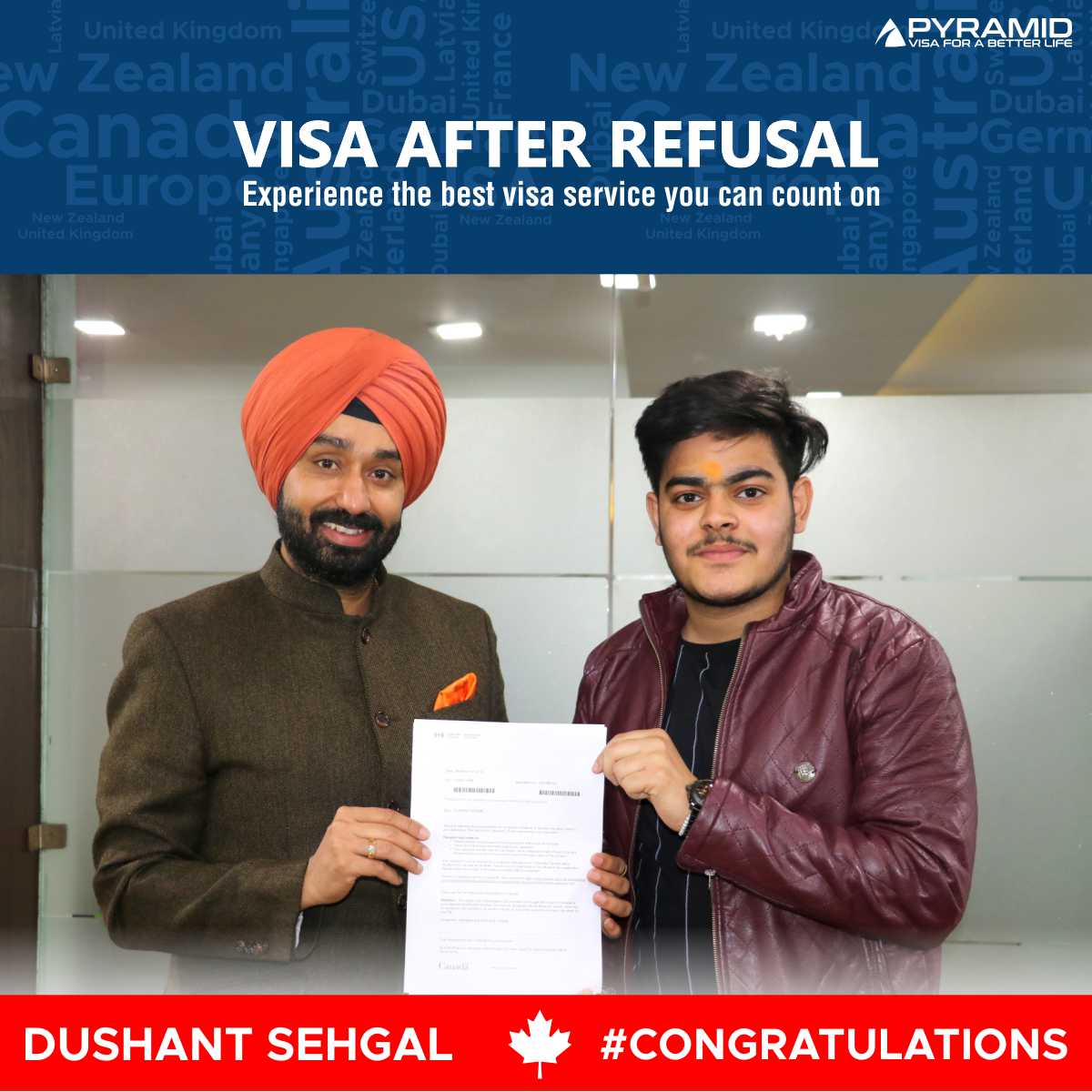PyramidVisa's tweet image. #Refusal ਹੋਣ ਤੋਂ ਬਾਅਦ ਵੀ ਲੱਗਿਆ ਕੈਨੇਡਾ🇨🇦️ ਸਟੱਡੀ ਵੀਜ਼ਾ।
@ਦੁਸ਼ਾਂਤ ਸਹਿਗਲ ਨੇ ਆਪਣੀਆਂ ਸਾਰੀਆਂ ਉਮੀਦਾਂ ਛੱਡ ਦਿੱਤੀਆਂ ਸਨ, ਜਦੋਂ ਉਸਦਾ ਕੈਨੇਡਾ ਵੀਜ਼ਾ ਰਿਫੂਜ਼ ਹੋ ਗਿਆ ਸੀ। ਅਤੇ ਉਸਨੂੰ ਕੈਨੇਡਾ🇨🇦️ ਦੇ ਸਭ ਤੋਂ ਵਧੀਆ, #CodeCore ਕਾਲਜ ਲਈ ਦਾਖਲਾ ਦਵਾਉਣ ਵਿਚ ਸਫਲ ਹੋਏ।
📱- 93566-93566
#PyramideServices #Canada