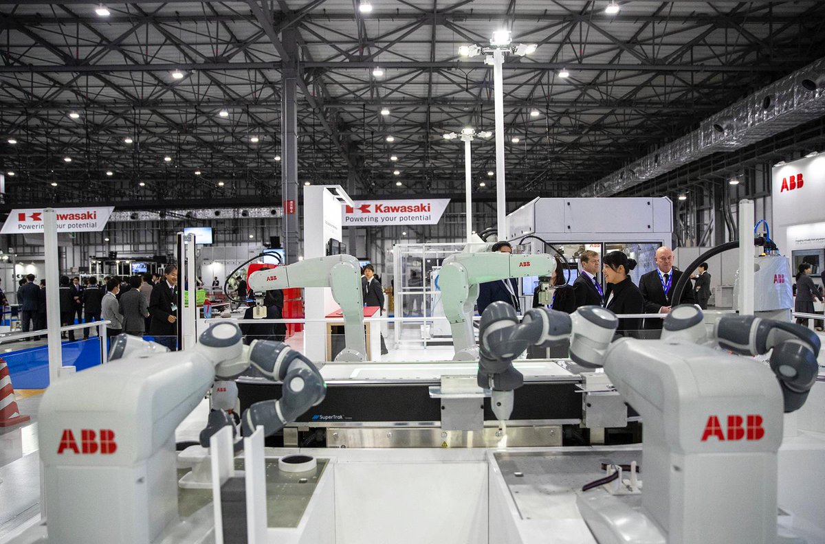 ABBRobotics's tweet photo. Only a few more hours to end #iREX2019. Use the last chance to visit #ABBRobotics and the opportunity to talk to our experts about the latest #automation and digitalization solutions for your #FactoryoftheFuture. https://t.co/7s3tiTOAVp