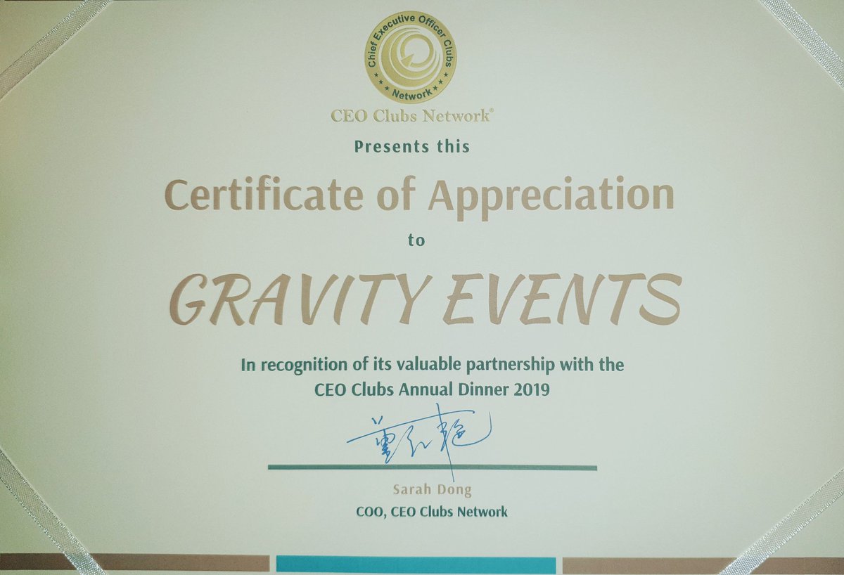 events_gravity's tweet photo. Proud PR &amp; Marketing partners of @ceoclubsnetwork Annual Gala Dnner,l 2019, we humbly accept the CEO Club recognition for our efforts in making this event a grand success.
.
.
.
#NEWPOST #ceoclub #GalaDinner  #f4f #followback #gainfollowers #mydubai #myuae #gravityeventsme https://t.co/yL9f0vLKdG