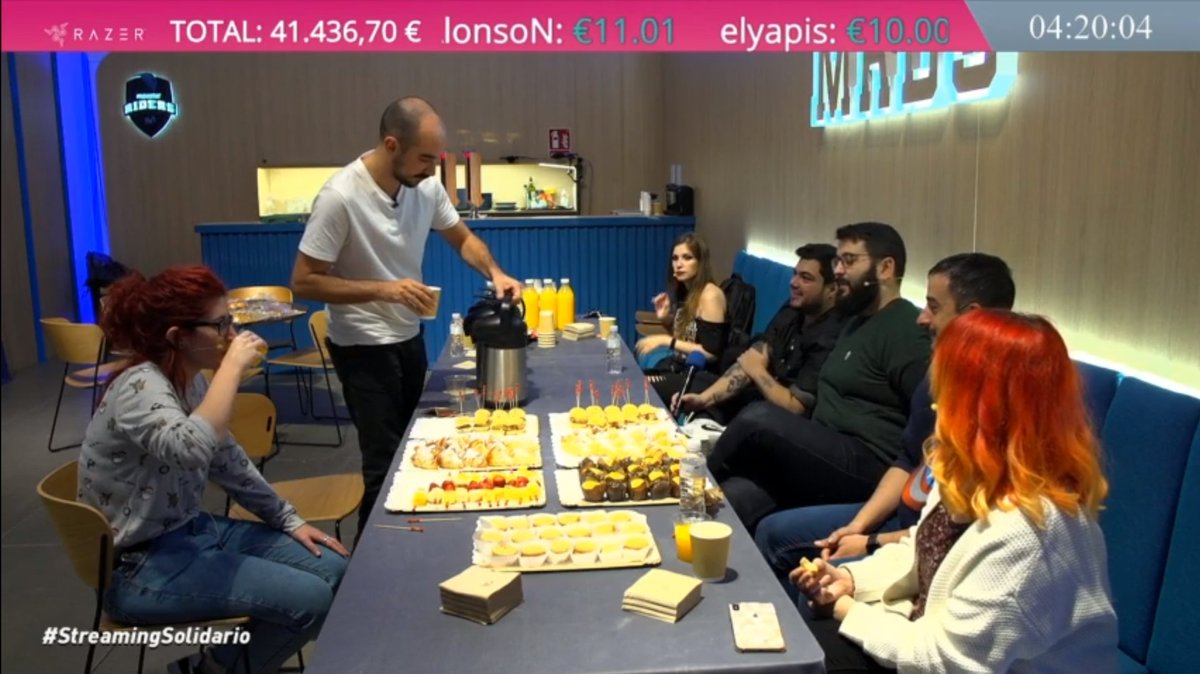 Es la hora del desayuno y también de seguir apoyando a <a href="/juegaterapia/">Fundación Juegaterapia</a>.

Comparte el streaming: twitch.tv/l3tcraft

¡Apoya la causa!
streamlabs.com/l3tcraft/tip

#StreamingSolidario