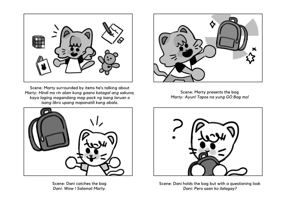 also made a 6 page storyboard for an animated DRR segment ft. a cat duo named Marty & Dani!!