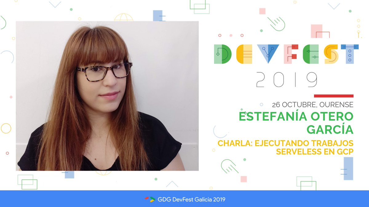 GDGGalicia's tweet photo. Os dejamos la chara “Ejecutando trabajos serverless en GCP” con Estefanía Otero, en el #DevFestGal hablando de #GoogleCloud. También tenéis las slides para poder repasarlas 😉

➡️https://t.co/yqcR9ZeWB3

#DevFestGal #DevFest19 https://t.co/BugC1Fkjyq