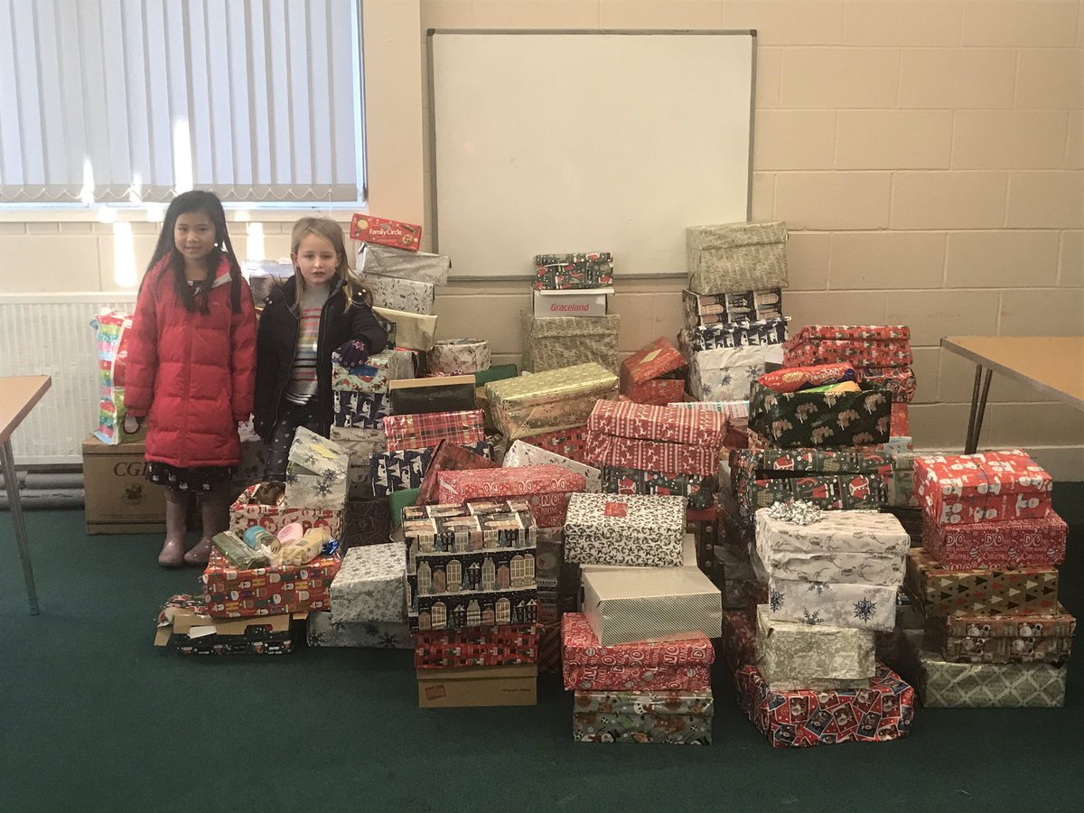 LMA_HHouse's tweet photo. We did it! 181 shoeboxes for the Christmas Care homeless shelter this Christmas. £370 cheque too. Thanks to everyone that contributed. https://t.co/sffxbio1GC