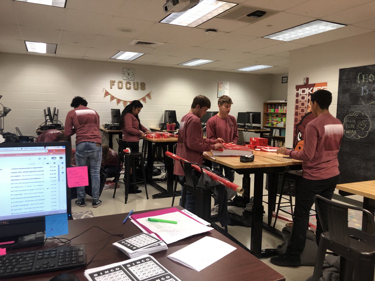 52 Angels 12 awesome wrappers and We Did It Again!  14 years of spreading Christmas cheer. A huge thanks to ALL who have made this happen over the years!  It takes a village and we’re in an awesome one! Thank you! Thank you!  ❤️<a href="/DECA/">Deca</a> ⁦<a href="/EMHSMustangs/">Eastern Montgomery High School</a>⁩ ⁦<a href="/mcps_va/">MCPS</a>⁩