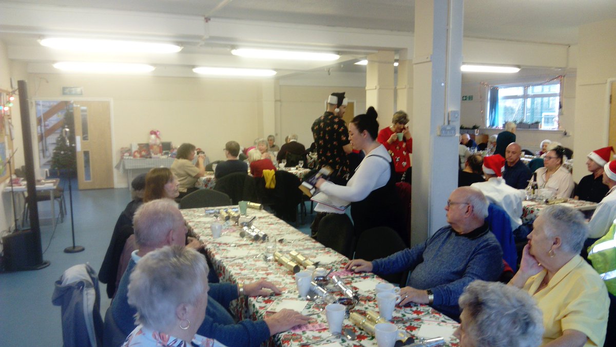 So, stage two of my day. The annual Xmas Lunch at the Stacey Centre. Great to be with so many who work for and benefit from this little gem.