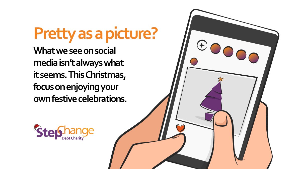 moneyaware's tweet photo. This Christmas, remember that what you see on your smartphone screen isn't always the full picture. https://t.co/ppcAQc7Yp8  #ChristmasDebt https://t.co/VVjBsYtRRO