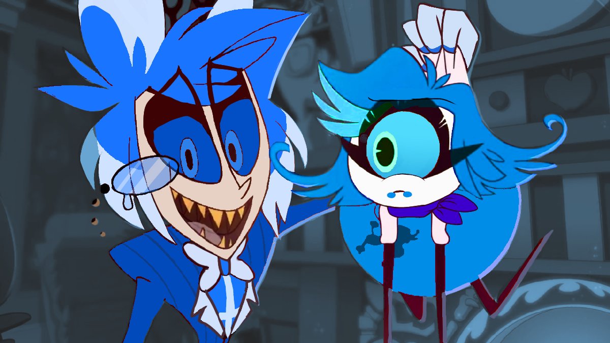 xbobakiller's tweet photo. ~~~Niffty Appearance ~~~
Finally an edit of these cuties ! Sksksksksk These Blue dorks is cute as hell ! 😔💕
2p Alastor by @Anic917_eng
2p Niffty by me
Characters/scene belongs to @VivziePop
#2palastor #2pNiffty #hazbinhotel2p #hazbinhotel https://t.co/xJzSHuGgeO