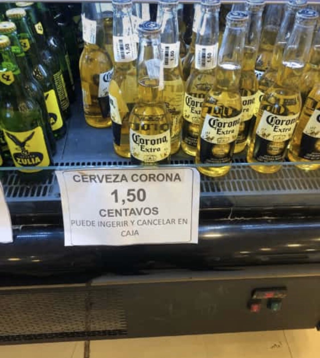 Luis Urbe on X: "SÓLO EN VENEZUELA 🚨: supuestamente en Traki puedes  ingerir tu Cerveza Corona dentro de la tienda mientras compras y la pagas  al salir en la caja. Lo mejor