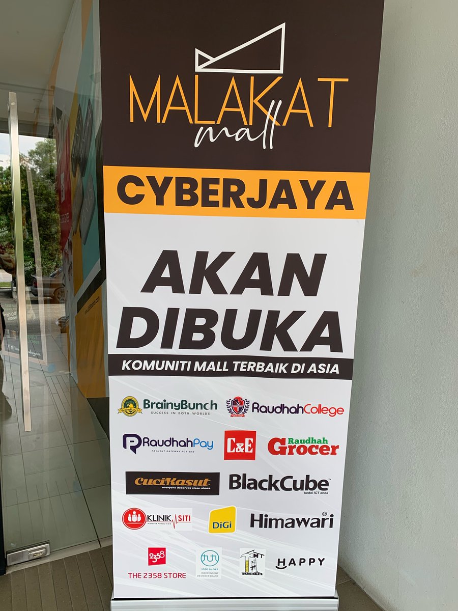 Cyberjaya Info בטוויטר Antara Kedai Kedai Yang Akan Dibuka Di Malakat Mall Cyberjaya Antaranya Ialah Raudhah Grocer