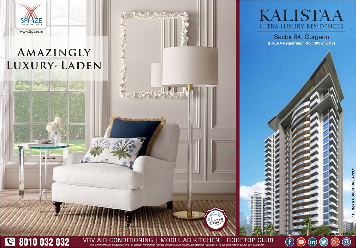 spazesocial's tweet photo. Spaze Kalista - Spectacularly Pollution-free and Astonishingly Peaceful-Paradise, Sector 84, Gurugram - The Ultra Luxury Apartments where dream come home with soon to be ready apartments
#constructioninfullswing #dwarkaexpressway #terracepool #spazekalistaa #allaboutluxury https://t.co/UocWXAED6a