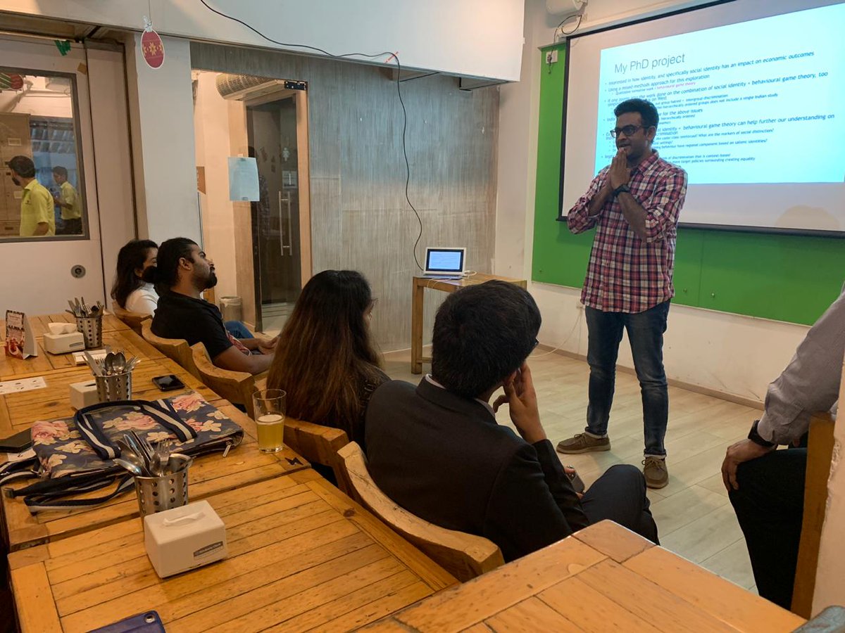 IndiaBEnetwork's tweet photo. It was a fun evening at the Mumbai meetup with super enthu people from various backgrounds wanting to learn and apply behavioural sciences! Thanks @PoorviIyer (LSE) and @alokvohr3 (Tinker Labs) for sharing your experience!
#BehSci #IBEN #MBEN https://t.co/706qW4qFZA