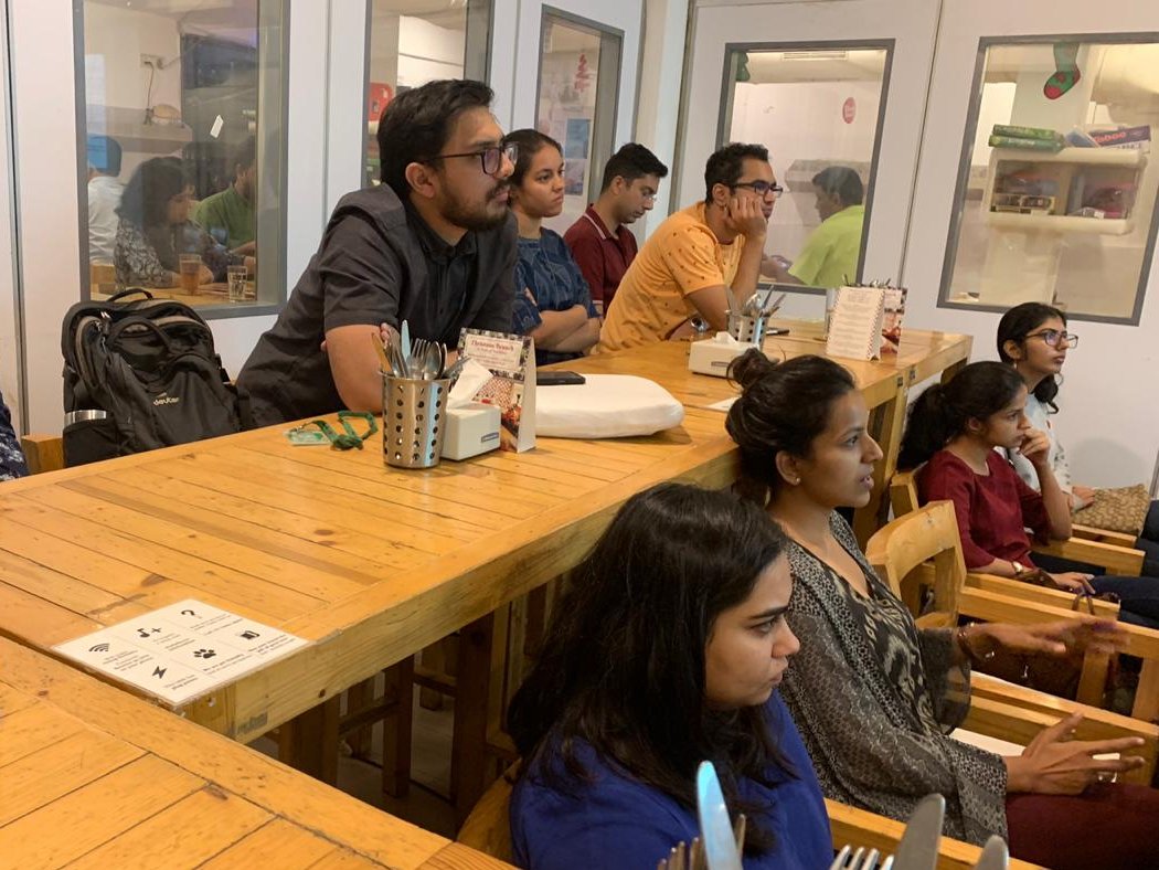 IndiaBEnetwork's tweet photo. It was a fun evening at the Mumbai meetup with super enthu people from various backgrounds wanting to learn and apply behavioural sciences! Thanks @PoorviIyer (LSE) and @alokvohr3 (Tinker Labs) for sharing your experience!
#BehSci #IBEN #MBEN https://t.co/706qW4qFZA