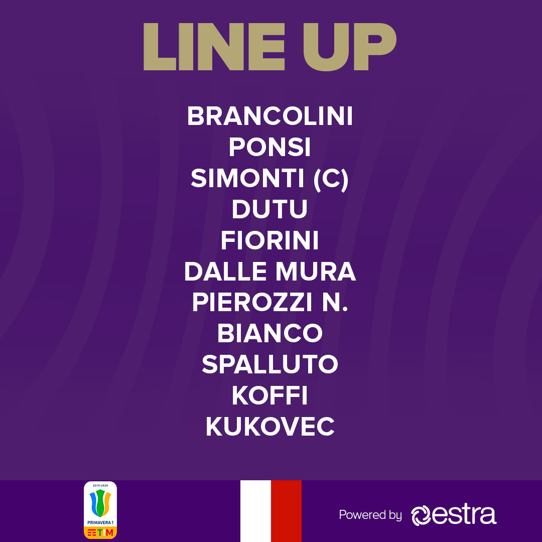 acffiorentina's tweet photo. ⚽️ #LazioFiorentina ore 11.00
👥 L' #11Viola in campo
📺 https://t.co/rI7eUxsbJG e Sportitalia
#PrimaveraTim
#ForzaViola 💜 https://t.co/H2h0xNqd4I