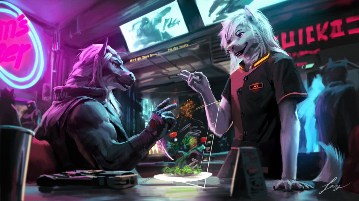 Finished my commission for <a href="/AceParadigm/">Acey Lace</a> . The coloured lights make this piece quite challenging but interesting to work on.