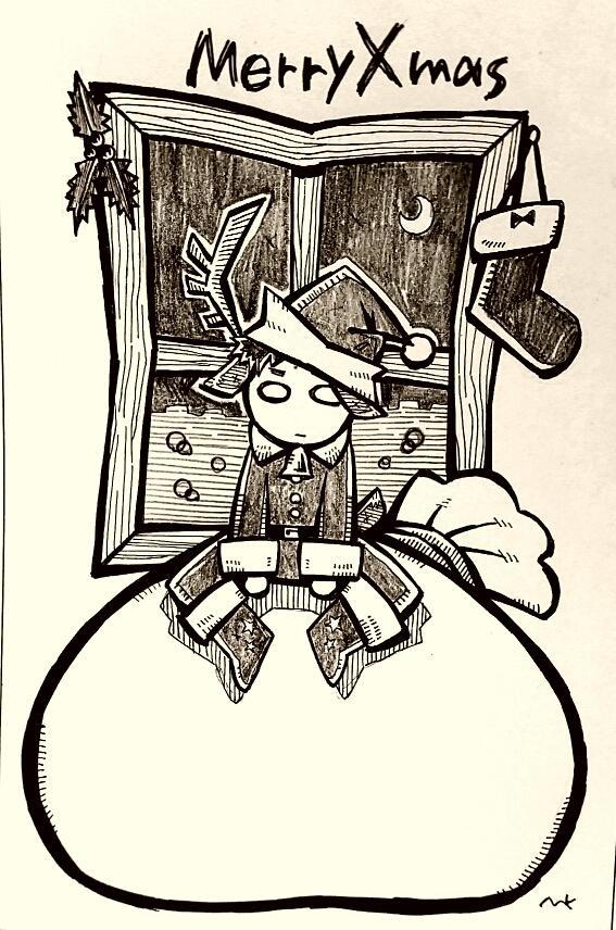 過去のクリスマス絵
#originalcharacters 