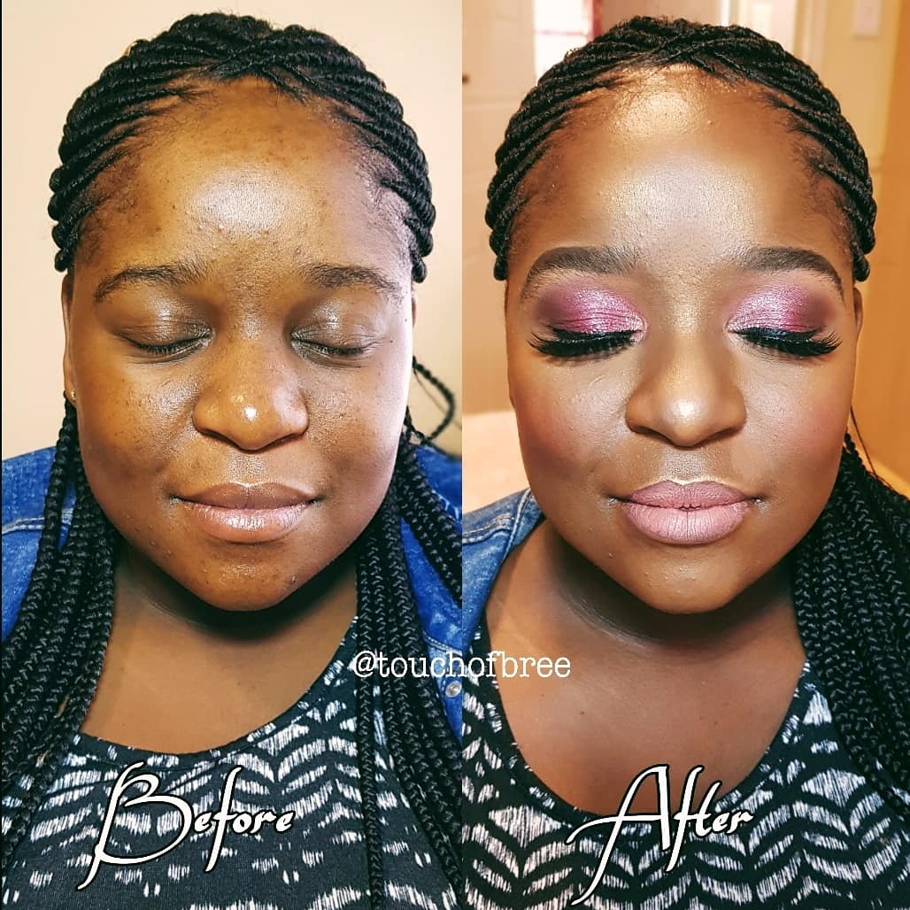TouchofBree's tweet photo. A soft baby shower beat on mommy to be Mamello!๐
#touchedbybree #touchofbree #GirlTalkZA #blackgirlmagic #babyshowermakeup #gautengmakeupartist #gautengmua #vaalmakeupartist #vaalmua #joburgmakeupartist #johannesburgmakeupartist #facebeat #softglam #browsonfleek #beforeandafter https://t.co/zYZJQJgyH4
