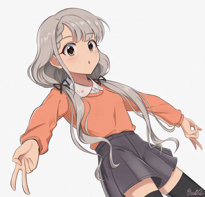 お題箱よりいつもイラスト見てます!おすかるさんの描く久川凪をぜひ...!!久川姉妹大好きです#久川凪 