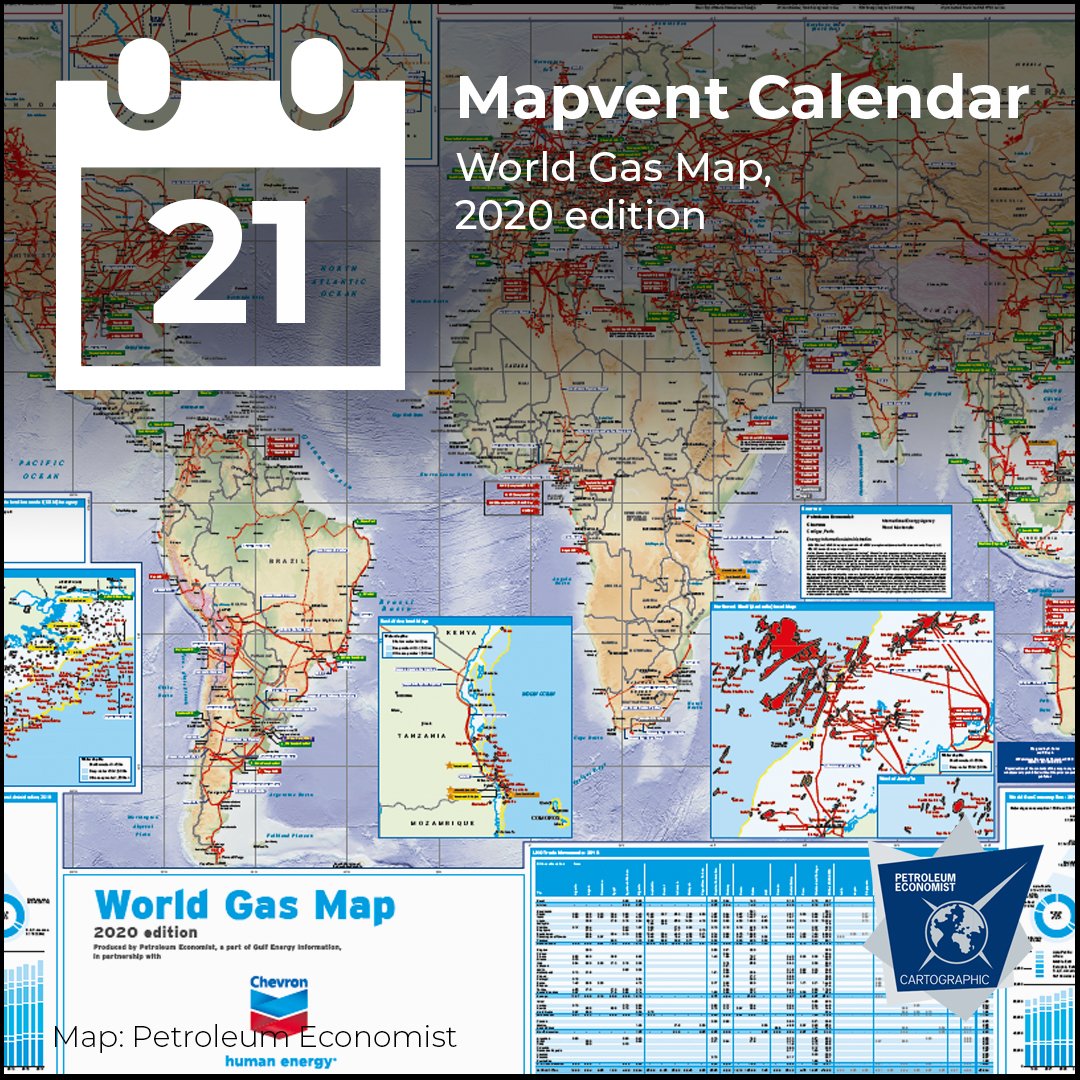 PEMaps1's tweet photo. Day 21 of the PE Maps #MapventCalendar is the World Gas Map from 2019 with our map partner
@Chevron https://t.co/kJoitO4EuH #Pipelines #Gas #Downstream #Midstream #Upstream #KnowledgeIsPower https://t.co/6zryEGGWaZ