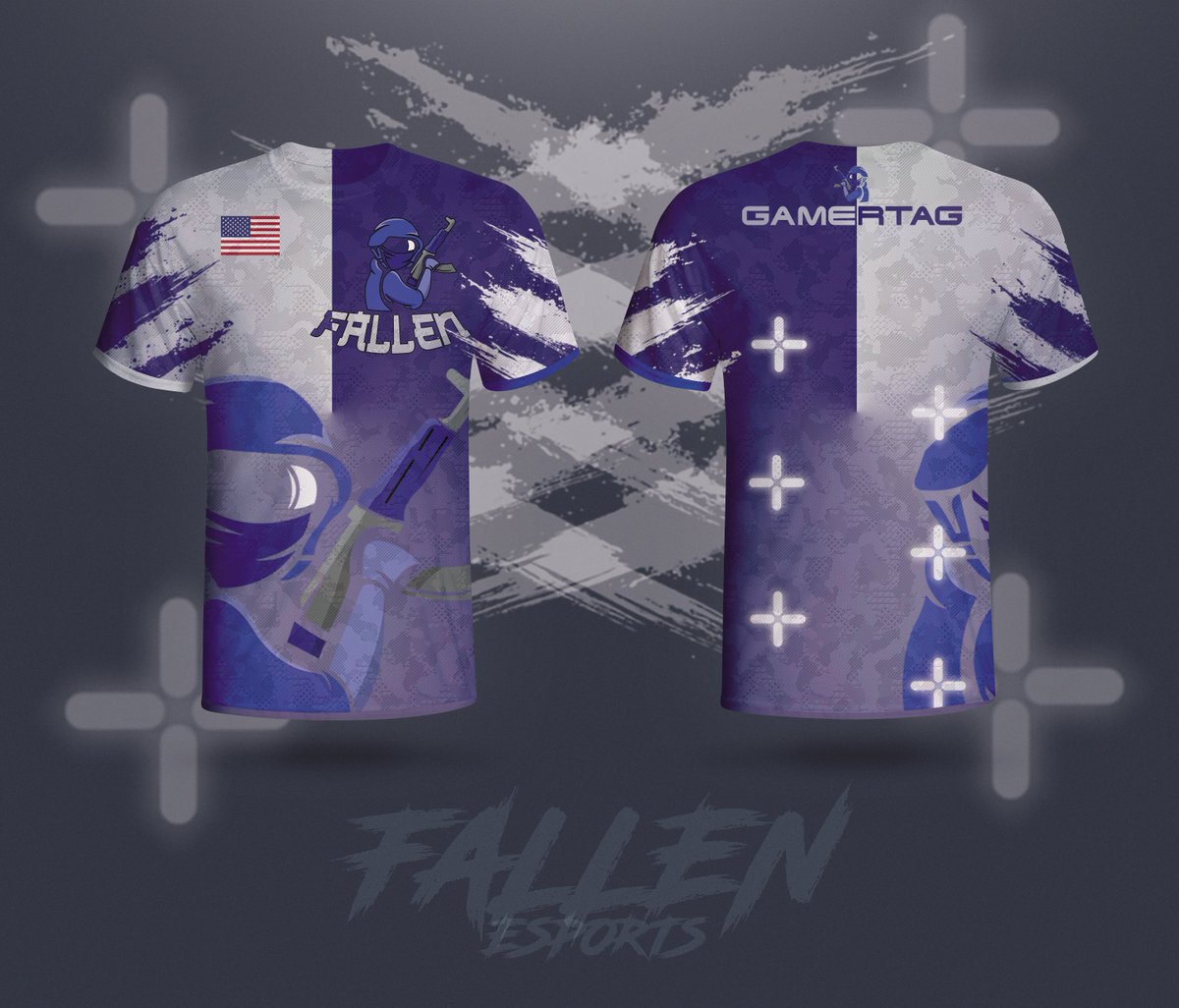 Fallen_ES's tweet photo. From Start To Finish. We're Team FalleN. 
Jersey's Will Be Released As Soon As We're Able To Become Stable On Multiple Platforms Of Social Media! 
#eSports #GFX #Designs #Jerseys #FalleN #AlwaysFalleN https://t.co/r4r0uecyjE