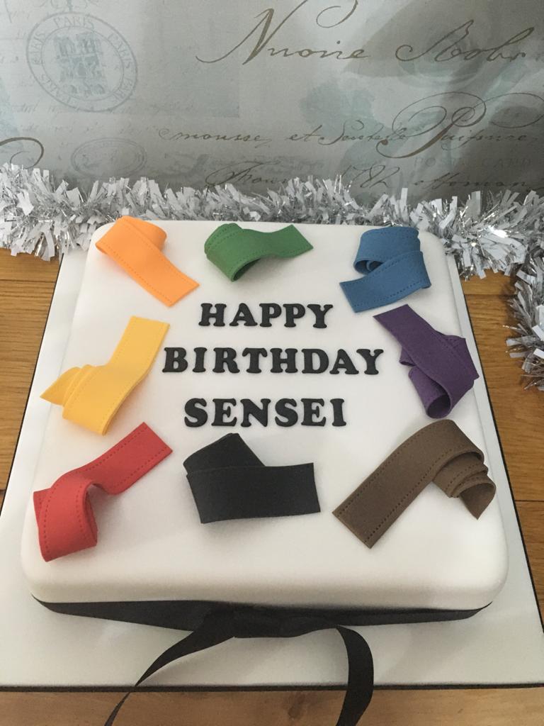 PaulSemka's tweet photo. Thank you all for the fantastic birthday messages/videos yesterday. Had a great day which ended with a  birthday song from the Horsham Karate Club members and a fabulous surprise birthday cake made by club member Louise Bland. https://t.co/GZjOENcmYi