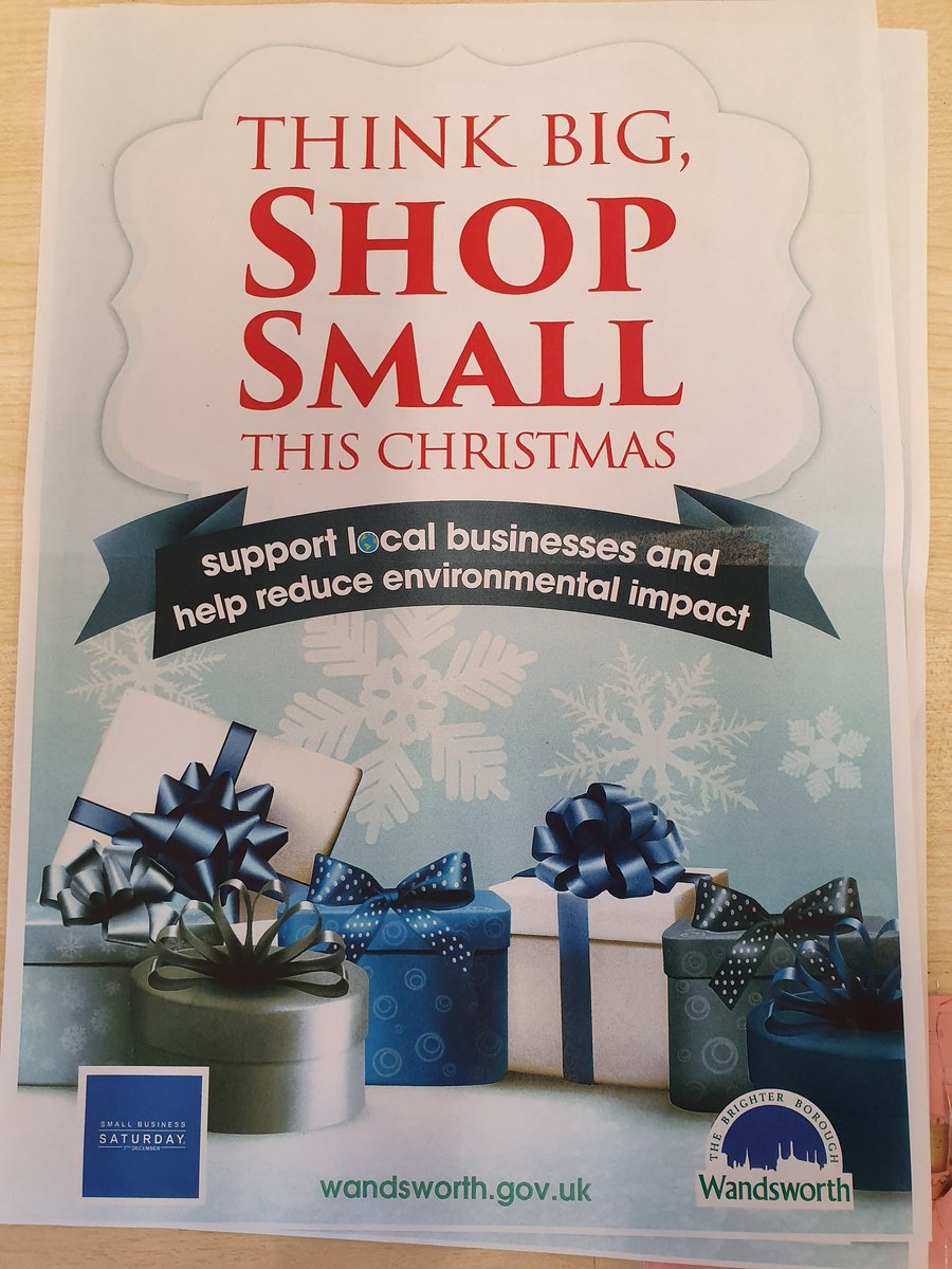 If you're out shopping for last minute 🎁 this w/e, please 🙏 don't forget to support the amazing independent businesses we have across the borough. 🎄🎁🎅  #shopsmall #wandsworth #wandsmallbiz #shoplocal #christmas