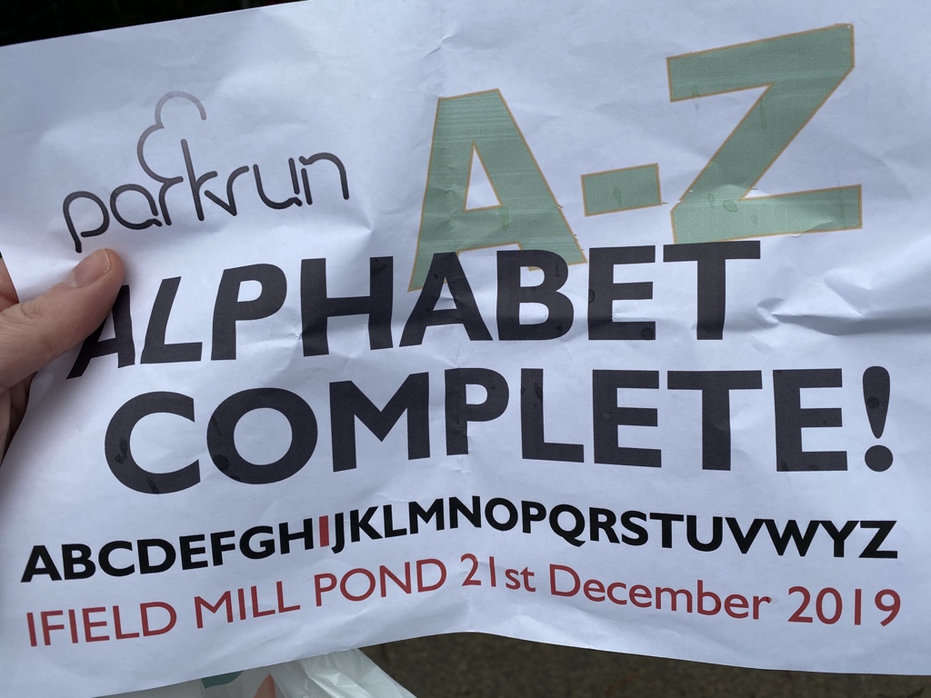 The_Cybermatt's tweet photo. Ho ho ho MERRY CHRISTMAS @parkrunUK #IfieldMillPond - my #AtoZ is complete! With #runnerds @geofftx @rundergroundmat @matthewf_ and @peel_acres #loveParkrun https://t.co/0WMqWTS2EL