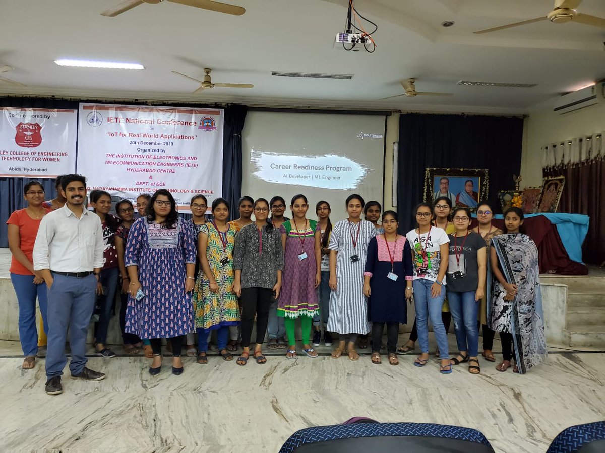 thesmartbridge's tweet photo. Orientation session on Career Readiness Program at GNITS, Hyderabad, Telangana addressing the students of CSE and IT, in order to transform and upskill the student goals to a career specific path.
#TheSmartBridge #CareerReadinessProgram #AI https://t.co/Jq8iqzWb6J