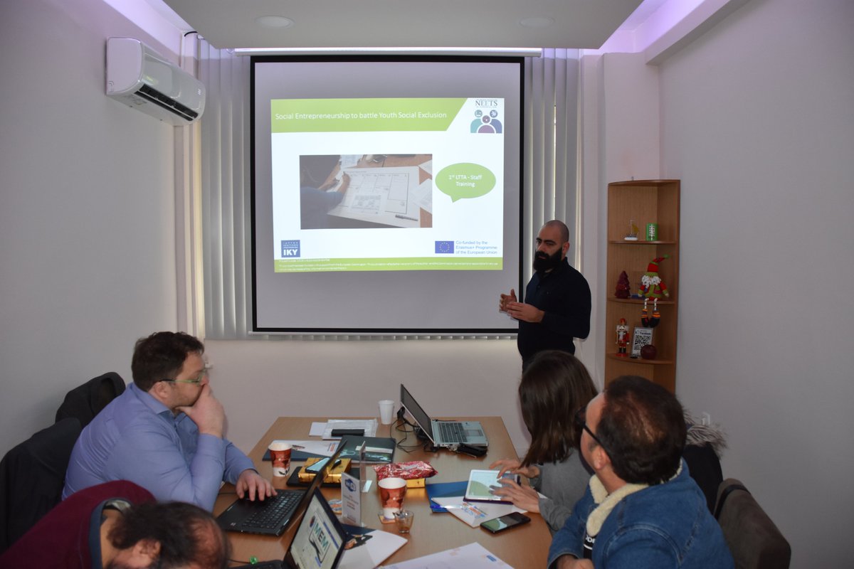 euprojects1's tweet photo. MODERN EDUCATIONAL METHODS. KICK-OFF MEETING IN KARDITSA

The 1st Transnational Project Meeting of our project “Modern Educational Methods” tool place at 20/12/2019, in our premises in Karditsa.
The project involves partners from Italy, Germany, Turkey, Cyprus and Greece. https://t.co/vlwlCawKfU