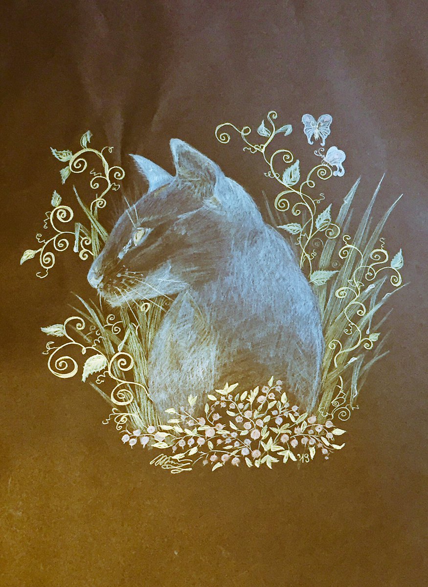 cat_patch's tweet image. Me hooman’s art