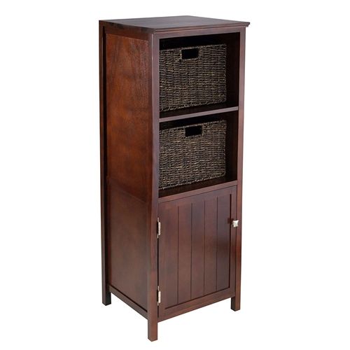 OfSusies's tweet photo. This Walnut 3 Piece Cabinet Cupboard Storage with 2 Foldable Baskets is versatile for use in bathroom for storing linens, in the office for supplies, in the living room for multimedia and in so many other ways. 

#decor #home #style #cupboard #storage #design #homedecor #Interior https://t.co/q0efmIyxDh